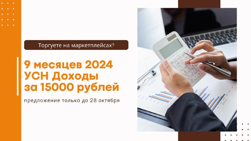 Обложка: Отчётность УСН «Доходы» за 9 месяцев за 15 000 ₽